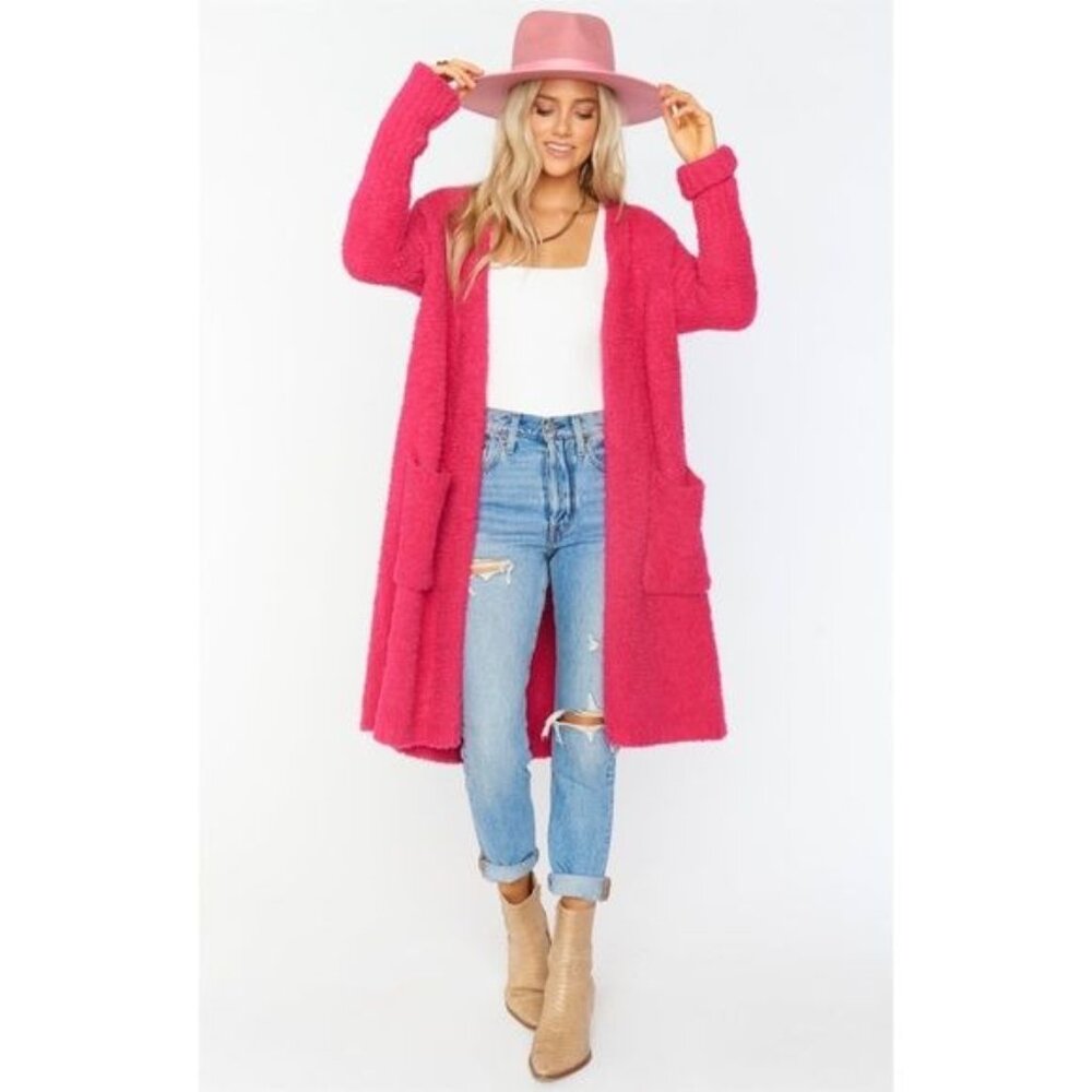 Show Me Your Mumu Clayton Pink Sweater Cardigan